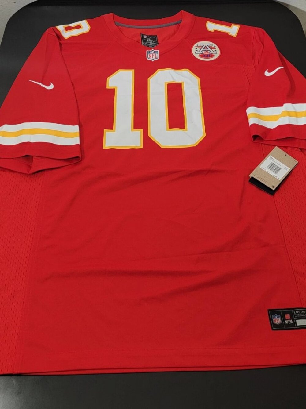 Emmett Johnson Red Vapor Stitched Jersey